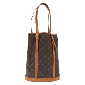 Authentic LOUIS VUITTON Monogram Bucket GM Shoulder Bag M42236 LV